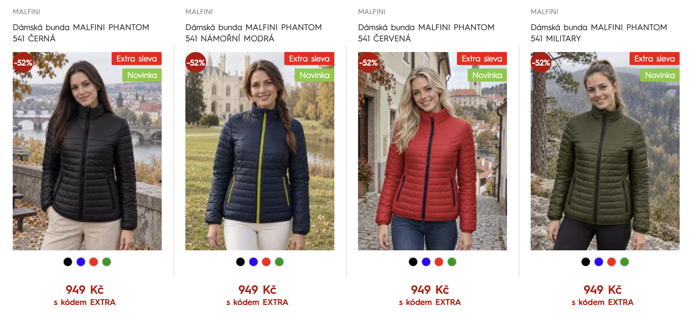 Dámské bundy MALFINI PHANTOM 541 za 949 Kč s kódem EXTRA