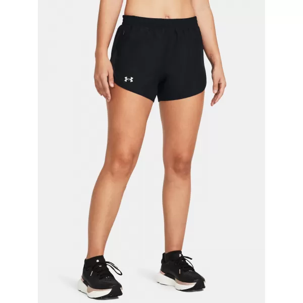  Dámské kraťasy UNDER ARMOUR UA FLY BY 3'' SHORTS 1382438-001 ČERNÁ 