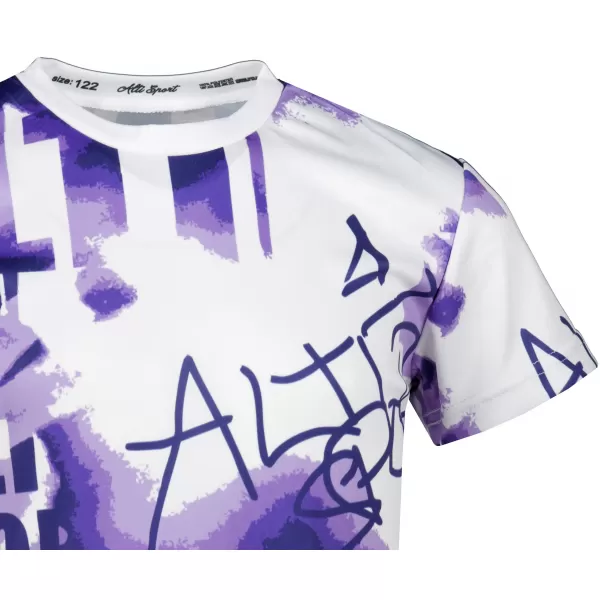  Dětské funkční triko premium ALTISPORT VOJ/ALK076TR01 VIOLET/WHITE 