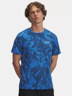 Pánské triko UNDER ARMOUR UA LAUNCH PRINTED SS modrá