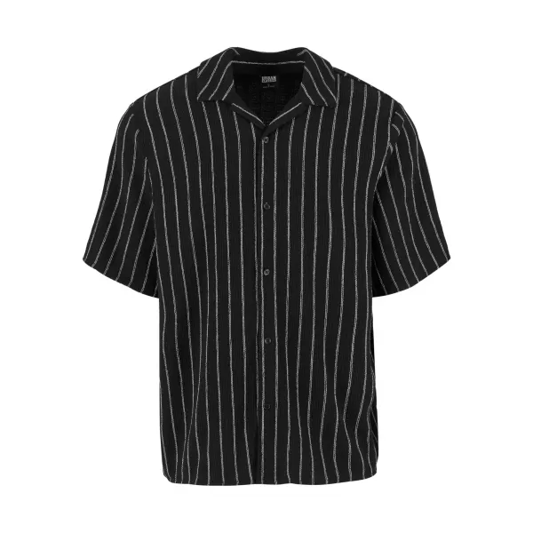  Pánská košile URBAN CLASSICS TB7342 BLACK/OFFWHITE 