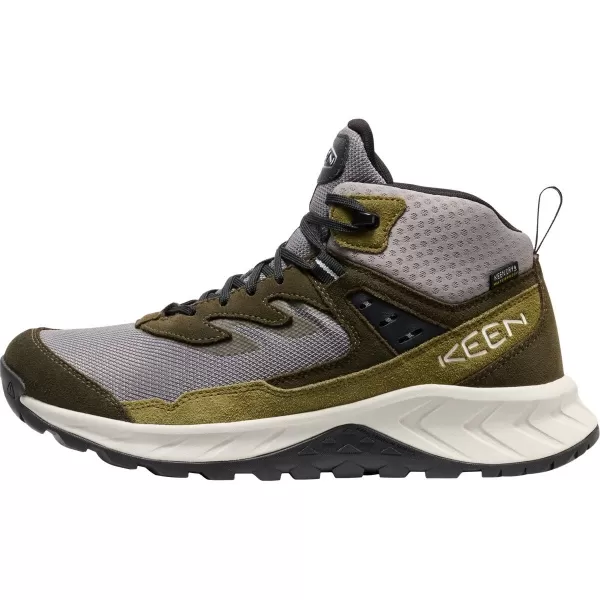  Pánské turistické boty KEEN HIGHTRAIL MID WP STEEL GREY/FOREST NIGHT 
