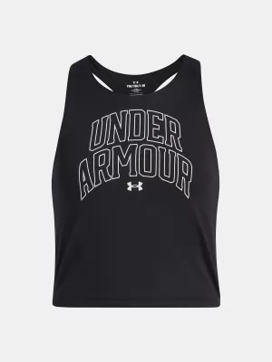 Dívčí tílko UNDER ARMOUR UA MOTION BRANDED TANK 6006029-003 ČERNÁ