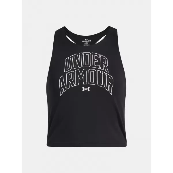  Dívčí tílko UNDER ARMOUR UA MOTION BRANDED TANK 6006029-003 ČERNÁ 
