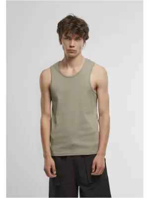 Pánské triko URBAN CLASSICS TB7650A PALE OLIVE/WHITE
