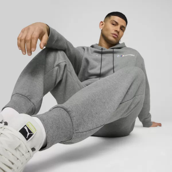  Pánské tepláky PUMA BMW MMS ESS+ PANTS FLEECE 62749903 MEDIUM GRAY HEATHER 