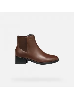 Dámské boty GEOX CAMEXIA NP ABX G009579 HNĚDÁ