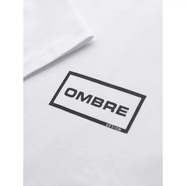  Pánské triko OMBRE OM-TSPT-0231 WHITE 