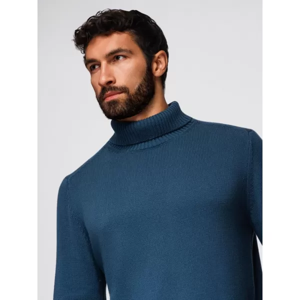  Pánský svetr OMBRE OM-SWTN-0163 DARK BLUE 