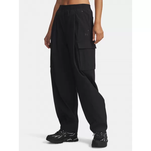  Dámské sportovní kalhoty UNDER ARMOUR UA UNSTOPPABLE RSTOP CARGO 6007025-001 ČERNÁ 