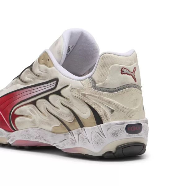  Pánské boty PUMA INHALE DISTRESSED 40453202 ALPINE SNOW/FOR ALL TIME RED 