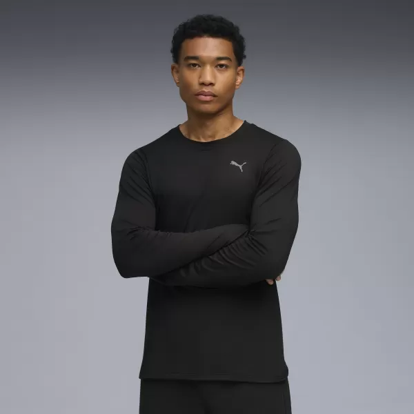  Pánské triko PUMA M CLOUDSPUN LS TEE 52759101 PUMA BLACK 
