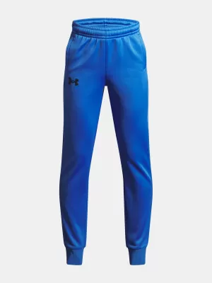 Chlapecké tepláky UNDER ARMOUR UA ARMOUR FLEECE JOGGERS 1373543-402 MODRÁ