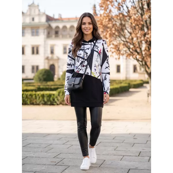  Dámská mikina KIXMI VONITA ČERNÁ/BÍLÁ 