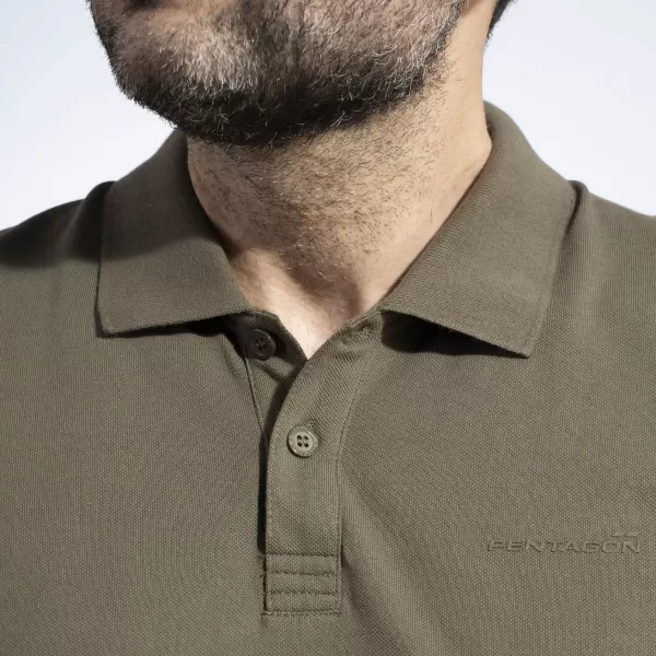  Pánské triko s límečkem PENTAGON MOTH PIQUET POLO SHIRT K09047 BLACK 