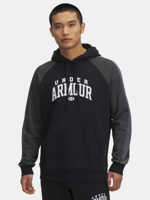 Pánská mikina UNDER ARMOUR RIVAL FLC CB HOOD ČERNÁ