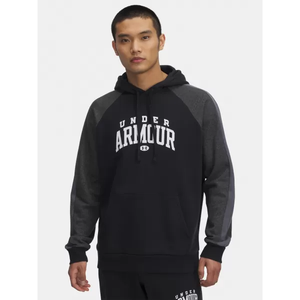  Pánská mikina UNDER ARMOUR RIVAL FLC CB HOOD ČERNÁ 