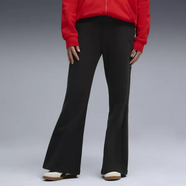  Dámské tepláky PUMA HER COMFORT HIGH-WAIST STRAIGHT PANTS FL OP 63301001 PUMA BLACK 