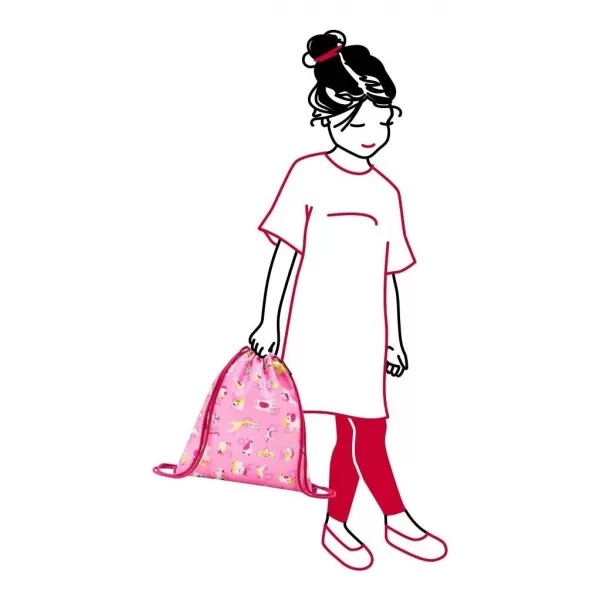  Sportovní vak REISENTHEL MYSAC KIDS ABC FRIENDS PINK 