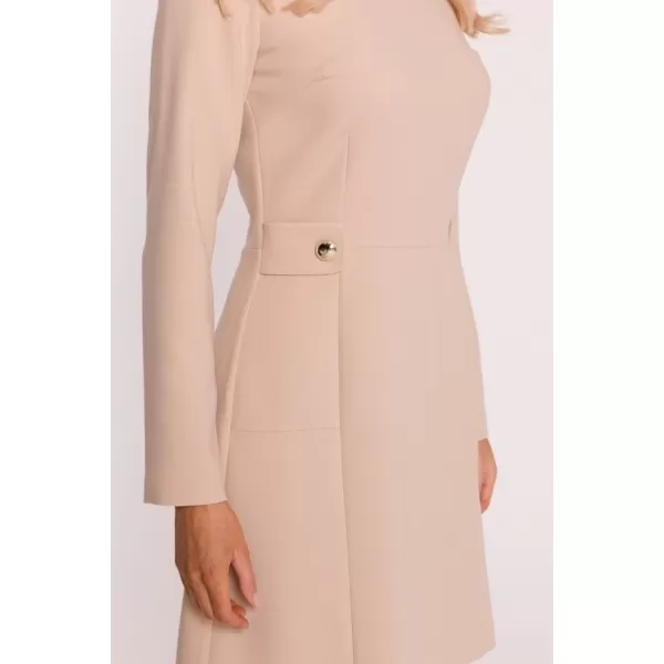  Dámské šaty STYLOVE S419 BEIGE 