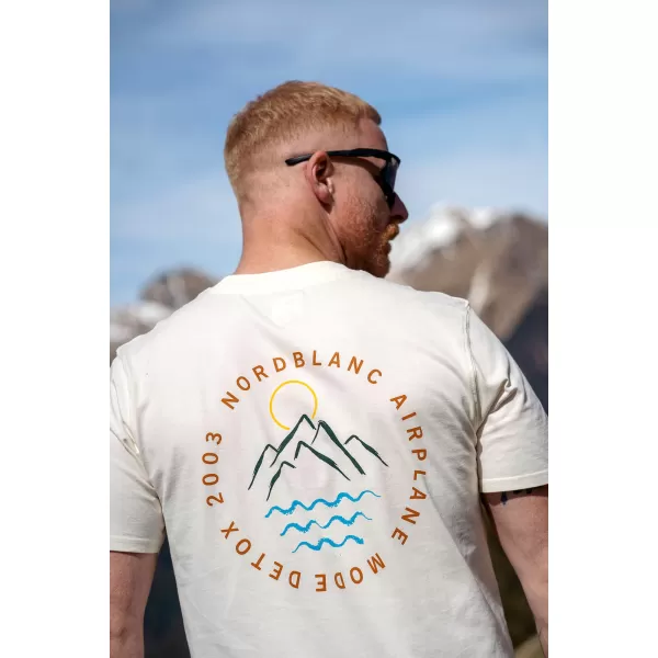  Pánské triko NORDBLANC RUMBLE NBSMT8160 KRÉMOVĚ BÍLÁ 