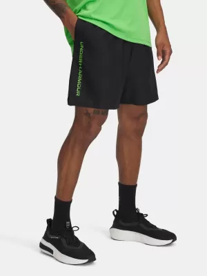 Pánské kraťasy UNDER ARMOUR UA TECH WOVEN WORDMARK SHORT černá