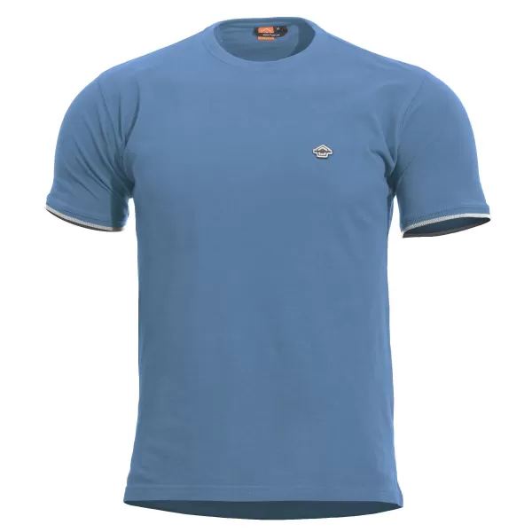  Triko PENTAGON LEVANTES CREWNECK STRIPES K09026 DAWN BLUE 