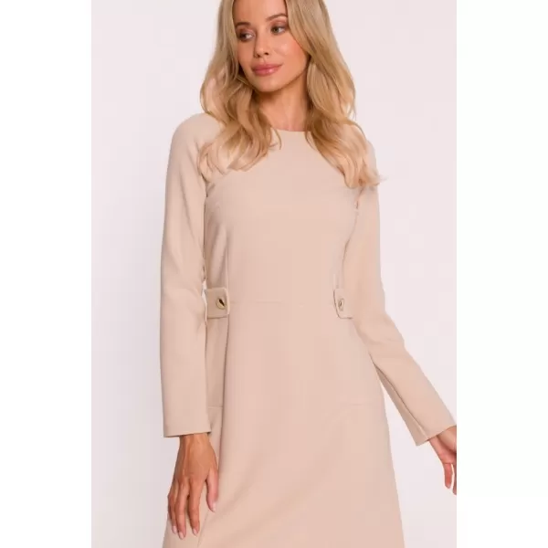  Dámské šaty STYLOVE S419 BEIGE 