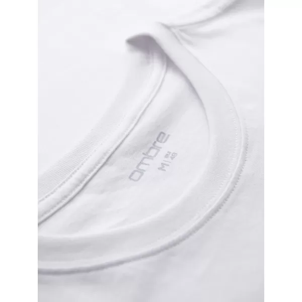  Pánské triko OMBRE OM-TSPT-0231 WHITE 