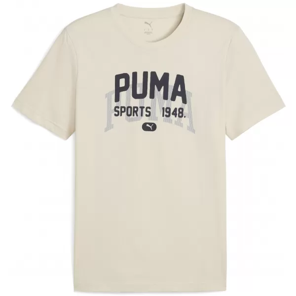  Pánské triko PUMA GRAPHIC VARSITY TEE 68803587 ALPINE SNOW 