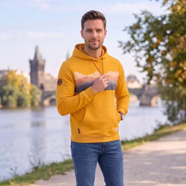  Pánská mikina ALTISPORT GORO HOŘČICOVÁ 