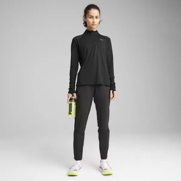  Dámské triko PUMA W RUN VELOCITY CLOUDSPUN 1/4 ZIP 52665001 PUMA BLACK 
