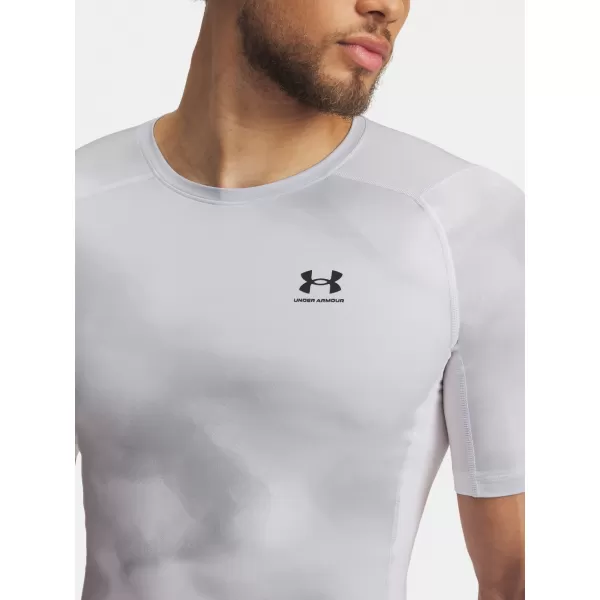 Pánské triko UNDER ARMOUR UA HG ARMOUR PRINTED SS 1383321-101 BÍLÁ 