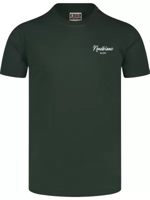 Pánské triko NORDBLANC CAMPING NBSMT8157 TMAVĚ ZELENÁ