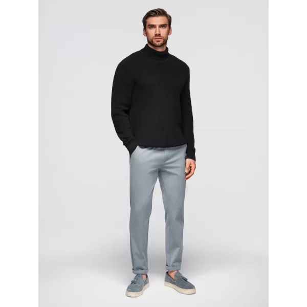  Pánský svetr OMBRE OM-SWTN-0162 BLACK 