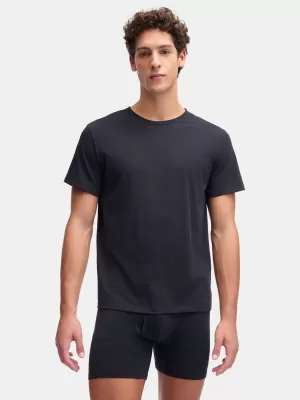 Pánské triko UNDER ARMOUR M UA PERF COTTON CREW NECK-2PK 6007621-001 ČERNÁ