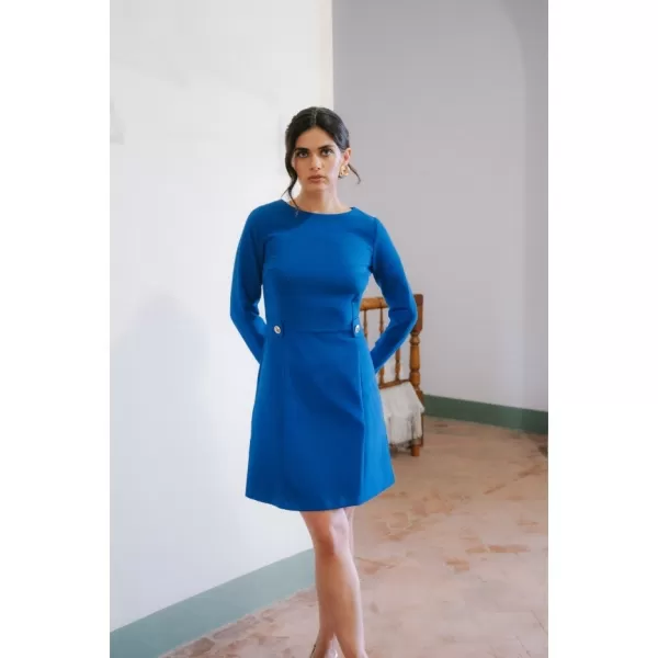  Dámské šaty STYLOVE S419 ROYAL BLUE 