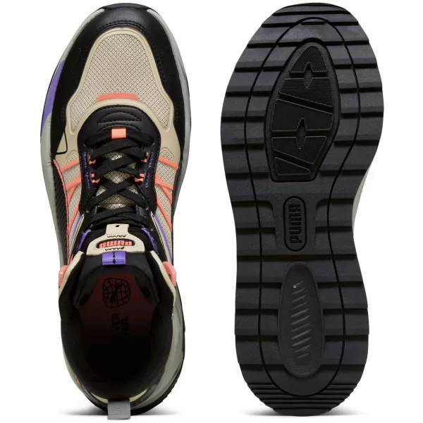  Boty PUMA TRINITY MID HYBRID 39232703 GRANOLA/BLACK/FIERY CORAL 