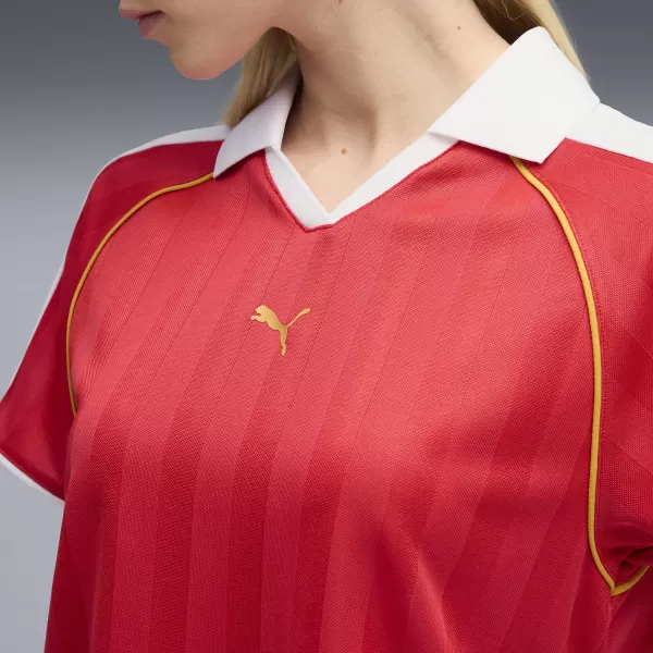 Dámský dres PUMA T7 RELAXED FOOTBALL JERSEY 63215711 FOR ALL TIME RED 
