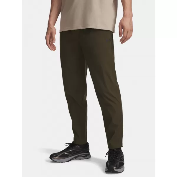  Pánské sportovní kalhoty UNDER ARMOUR UA UNSTPBLE WOVEN TX TAPER 6003865-308 ZELENÁ 