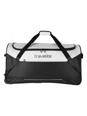 Taška TRAVELITE BASICS TROLLEY TRAVEL BAG BLACK/WHITE