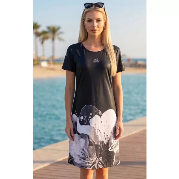  Dámské prodloužené triko premium ALTISPORT VOJ/ALW090SAT02 ČERNÁ 