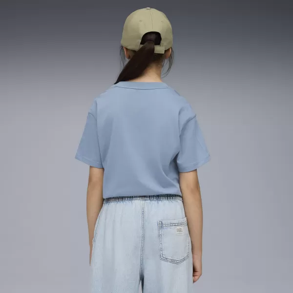  Dětské triko PUMA ESS BOXY TEE G 68513134 COOL BLUE 