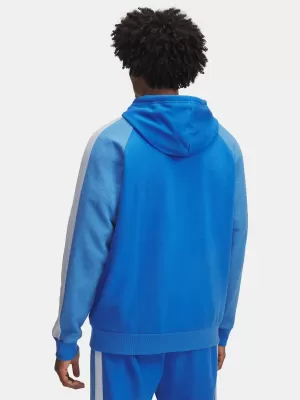 Pánská mikina UNDER ARMOUR RIVAL FLC CB HOOD MODRÁ