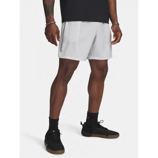  Pánské kraťasy UNDER ARMOUR UA TECH WOVEN WORDMARK SHORT 1383356-023 ŠEDÁ 