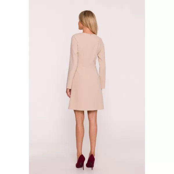  Dámské šaty STYLOVE S419 BEIGE 