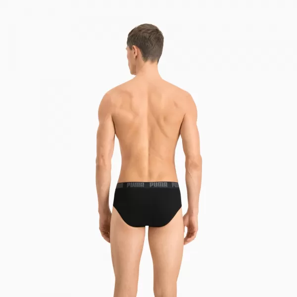  Pánské slipy PUMA BASIC BRIEF 2P 88910006 BLACK/BLACK 