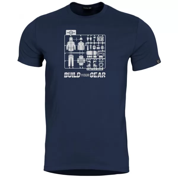  Pánské triko PENTAGON AGERON BUILD YOUR GEAR K09012 MIDNIGHT BLUE 