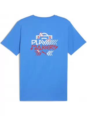Pánské triko PUMA NEYMAR JR PLAYMAKER TEE 66032110 PUMA TEAM ROYAL/PUMA RED