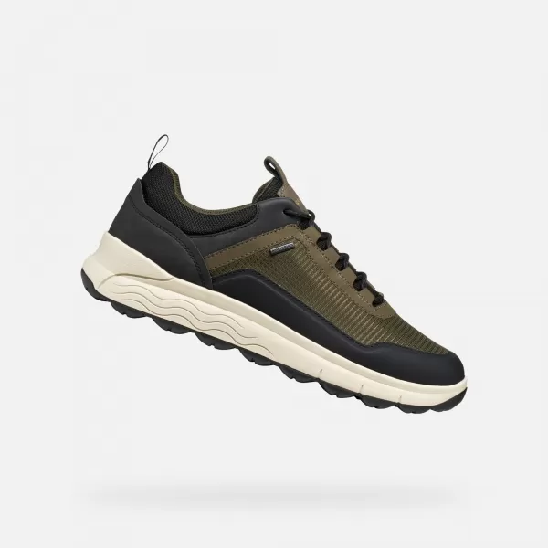  Pánské tenisky GEOX SPHERICA 4X4 B ABX G011286 KHAKI 
